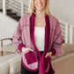 Two Hearts Jacket In Plum