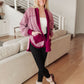 Two Hearts Jacket In Plum
