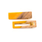 Two Tone Hair Clip Set in Yellow