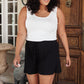 Ribbed & Ridiculously Comfy Shorts In Black