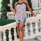 Spots N Lace Camisole In White
