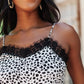 Spots N Lace Camisole In White