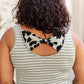 Back The Bow Up Striped Tank In Sage