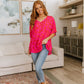 Unforgettable V-Neck Animal Print Blouse