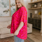 Unforgettable V-Neck Animal Print Blouse