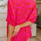 Unforgettable V-Neck Animal Print Blouse