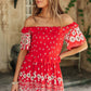 Daisy Chains Dress in Red