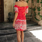 Daisy Chains Dress in Red