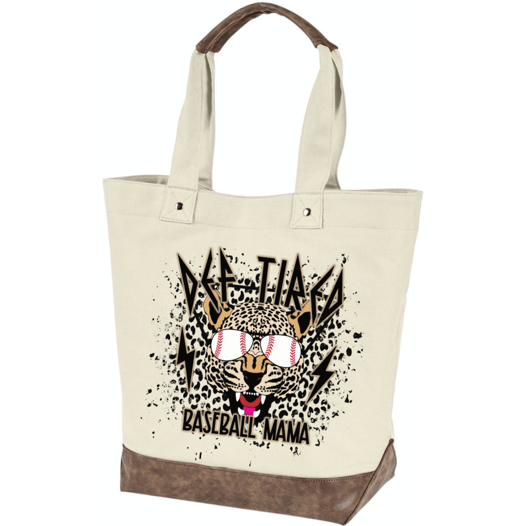 Def Tired Baseball Mama - Tote