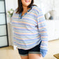 Untroubled Striped Long Sleeve Top