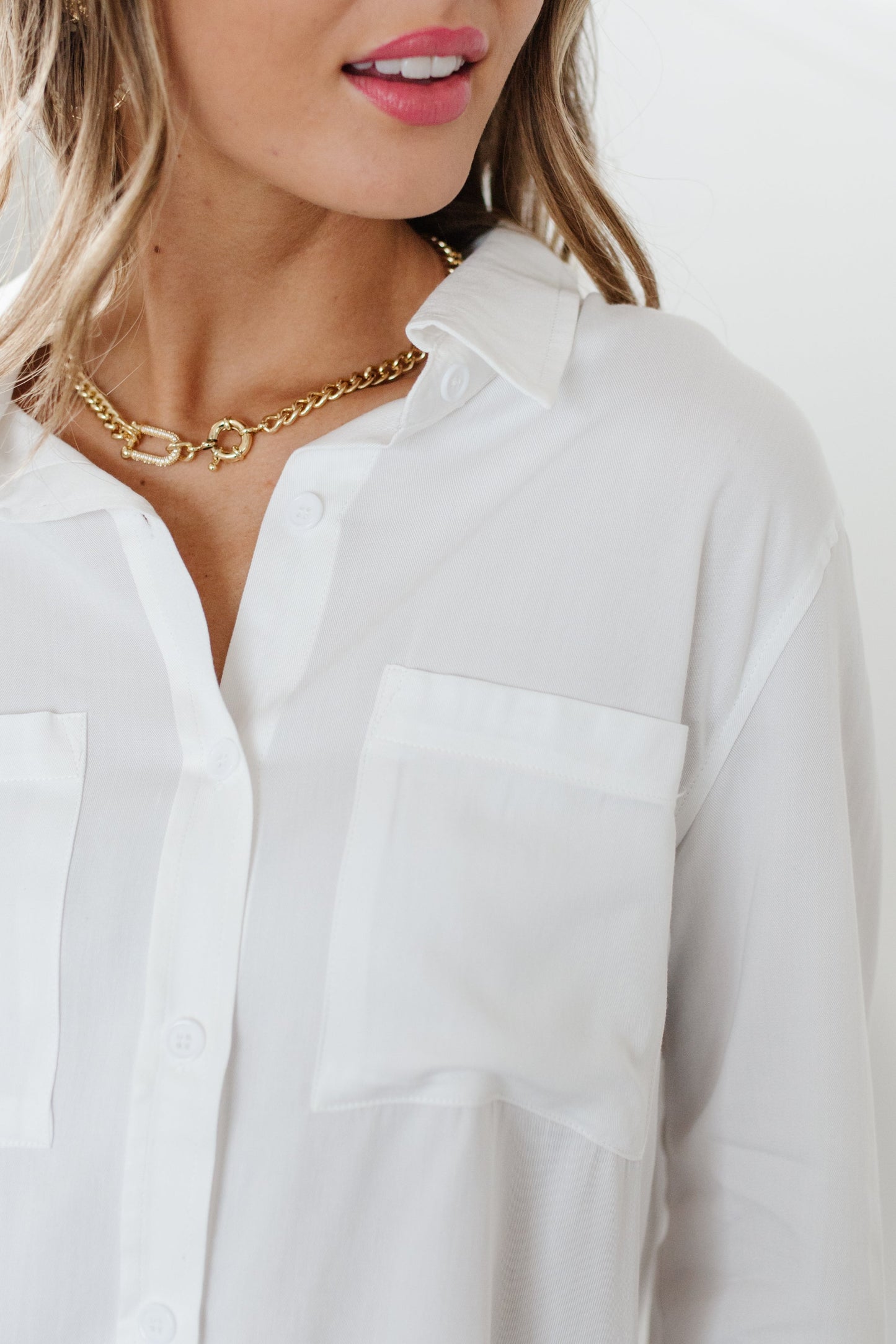 Unwavering Confidence Blouse In White