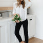 Unwavering Confidence Blouse In White
