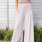 Unwind Wide Leg Lounge Pants In Mocha