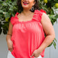 Uptown Top in Coral