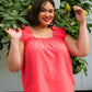 Uptown Top in Coral