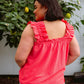 Uptown Top in Coral