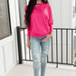 Lovely Ladder V Neck Top in Pink