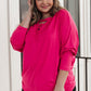 Lovely Ladder V Neck Top in Pink
