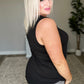 V-Neck Sleeveless Top in Black