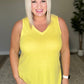 V-Neck Sleeveless Top in Yellow