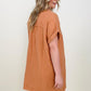 Gauzy Raw Edge V-Neck Dress - Multiple Colors