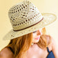 Vacation Days Open Weave Panama Hat