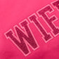 PREORDER: Embroidered Wifey Glitter Sweatshirt in Four Colors