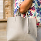 Valerie Faux Leather Tote Bag