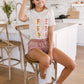 Varsity Stripes Bottoms in Rust