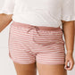 Varsity Stripes Bottoms in Rust