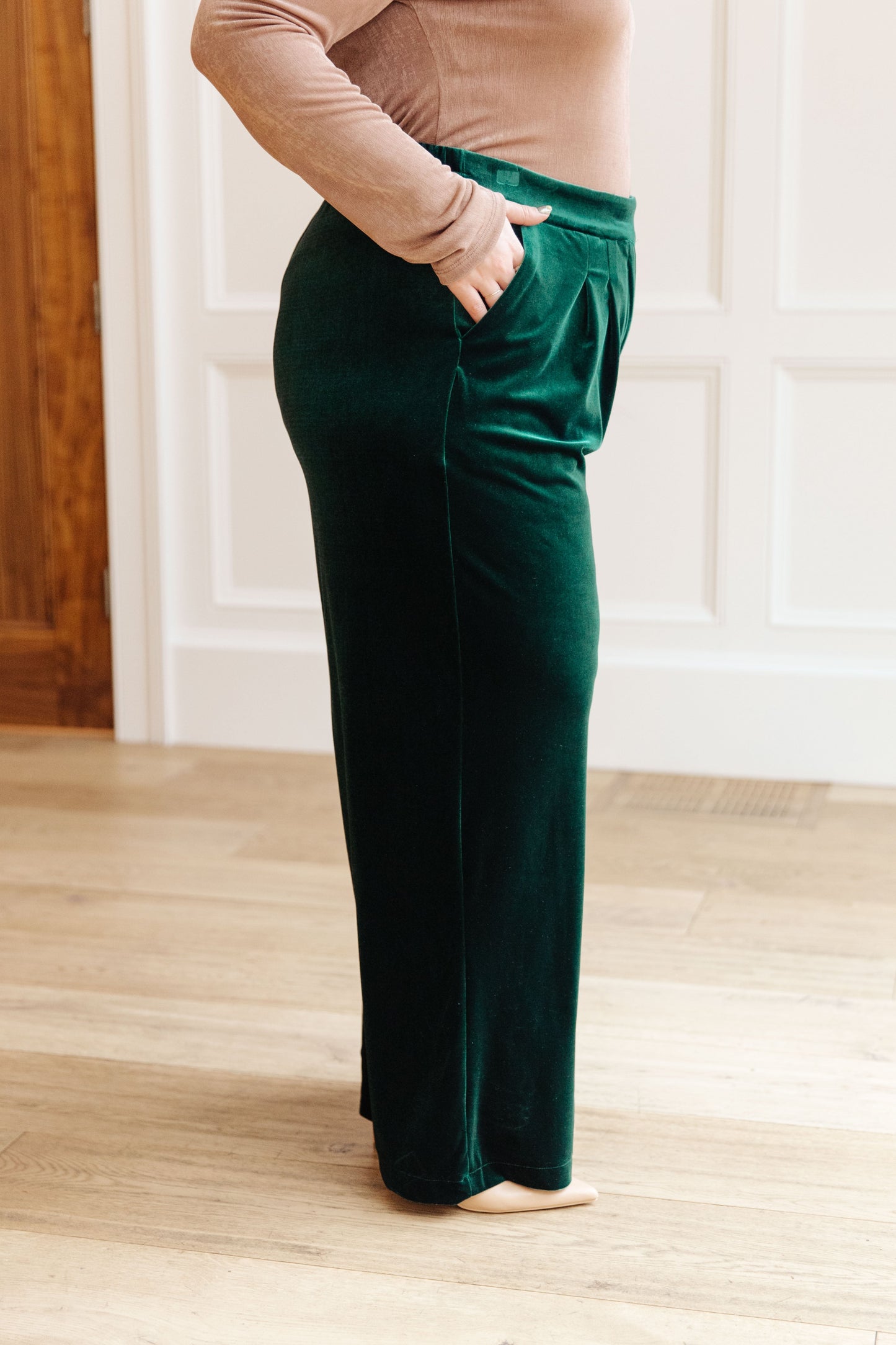 Velvet Elvis Wide Leg Velvet Pants