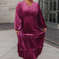 Velvet Flamenco Maxi Dress