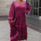 Velvet Flamenco Maxi Dress