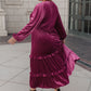 Velvet Flamenco Maxi Dress