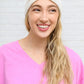 Velvet Twist Headband In Ivory