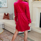 Velvet and Roses Velvet Shirtdress