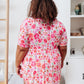 Vintage Daisies Dress In Pink