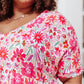 Vintage Daisies Dress In Pink