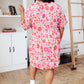 Vintage Daisies Dress In Pink