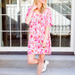 Vintage Daisies Dress In Pink