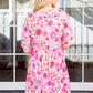 Vintage Daisies Dress In Pink
