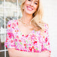Vintage Daisies Dress In Pink