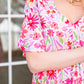 Vintage Daisies Dress In Pink