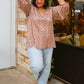 Vivian Satin Blouse in Rose Gold