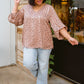 Vivian Satin Blouse in Rose Gold