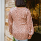 Vivian Satin Blouse in Rose Gold