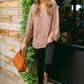 Vivian Satin Blouse in Rose Gold