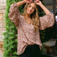 Vivian Satin Blouse in Rose Gold