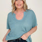 Jacquard Short Sleeve Knit Top