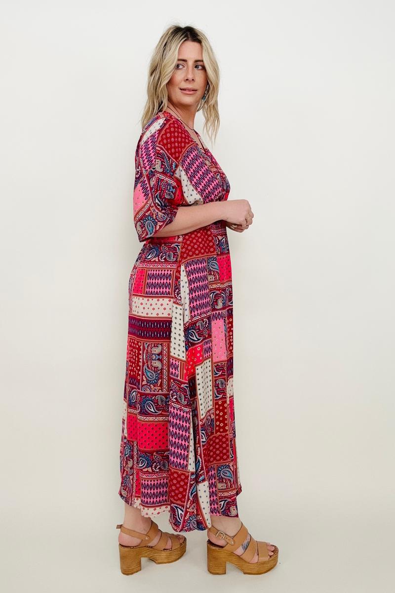 Paisley Patchwork Maxi Dress